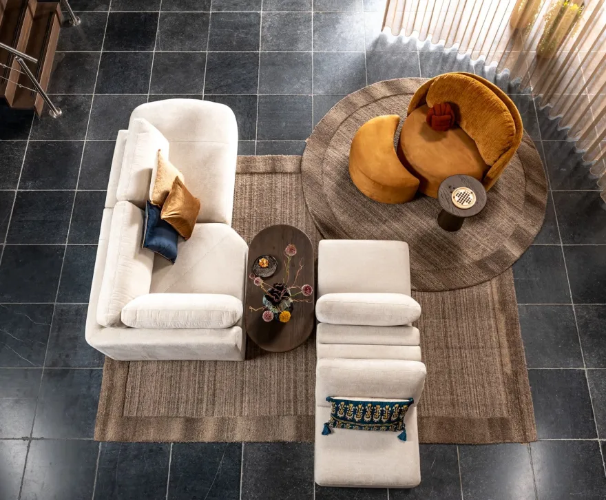 Murcial, poef voor loveseat