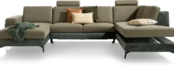 Napels, Longchair links - 2,5 zits zonder armen - ottomane rechts
