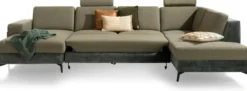 Napels, Longchair links - 2,5 zits zonder armen - ottomane rechts