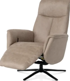 Nocara, relax-fauteuil - manueel - zwarte poot - vaste hoofdsteun
