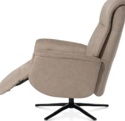 Nocarini, relaxfauteuil elektrisch - incl. accu - stof Oregon - Desert
