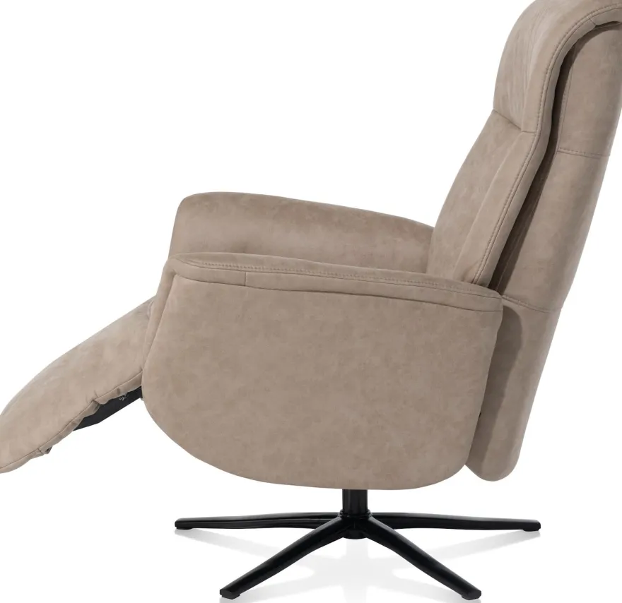 Nocarini, relaxfauteuil elektrisch - incl. accu - stof Oregon - Desert