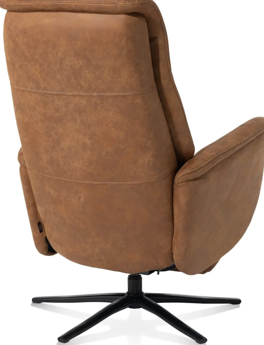 Nocarini, relaxfauteuil elektrisch - incl. accu - stof Oregon - Desert