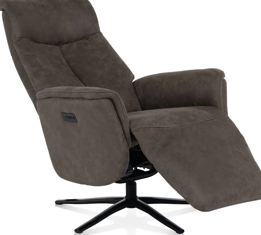 Nocarini, relaxfauteuil elektrisch - incl. accu - stof Oregon - Desert