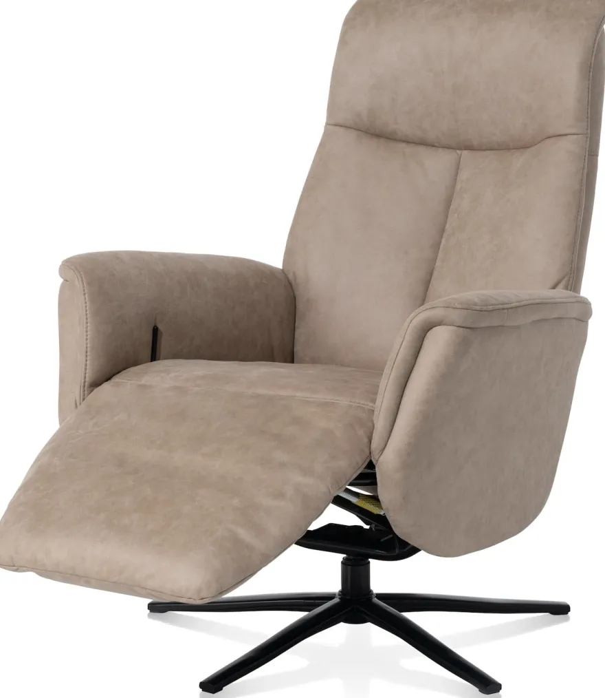Nocarini, relaxfauteuil elektrisch - incl. accu - stof Oregon - Desert