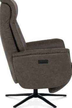 Nocarini, relax-fauteuil - 2-motoren - zwarte poot - verstelbare hoofdsteun + accu