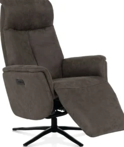 Nocarini, relax-fauteuil - 2-motoren - zwarte poot - verstelbare hoofdsteun + accu