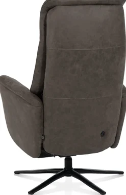 Nocarini, relax-fauteuil - 2-motoren - zwarte poot - verstelbare hoofdsteun + accu