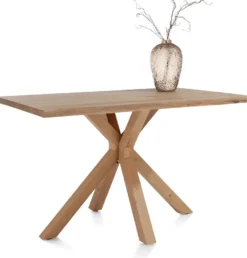 Nyborg, bartafel 150 x 100 cm - rand boomvorm - centrale poot hout (hoogte: 92 cm)