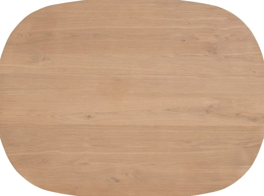 Nyborg, eetkamertafel 240 x 110 cm - Deens ovaal - centrale poot hout