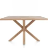 Nyborg, eetkamertafel 150 x 100 cm - rand boomvorm - centrale poot hout
