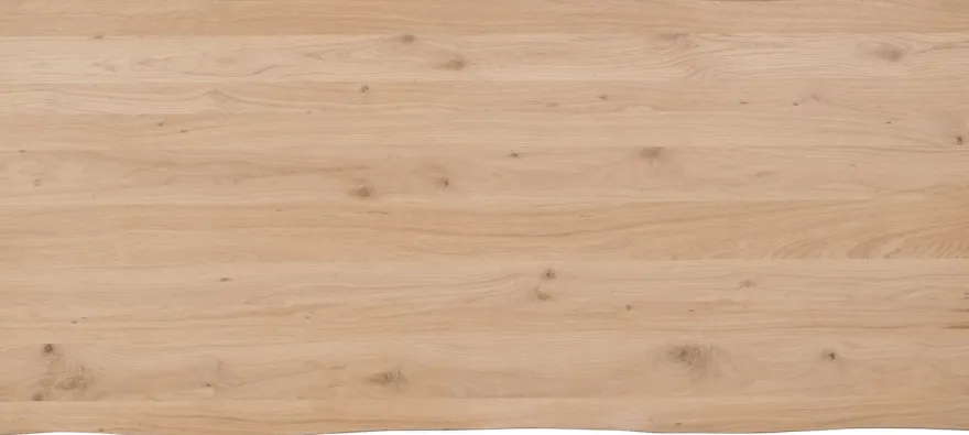 Nyborg, eetkamertafel 200 x 100 cm - rand boomvorm - centrale poot hout