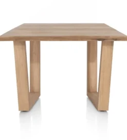 Nyborg, eetkamertafel 150 x 100 cm - rand boomvorm - V-poot hout