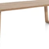 Nyborg, eetkamertafel 230 x 100 cm - rand boomvorm - V-poot hout
