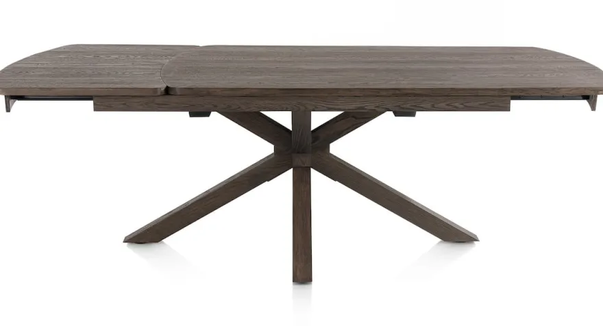 Nyon, uitschuiftafel 170 (+ 60) x 100 cm - Basalt
