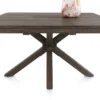 Nyon, uitschuiftafel 140 (+ 50) x 100 cm - Basalt