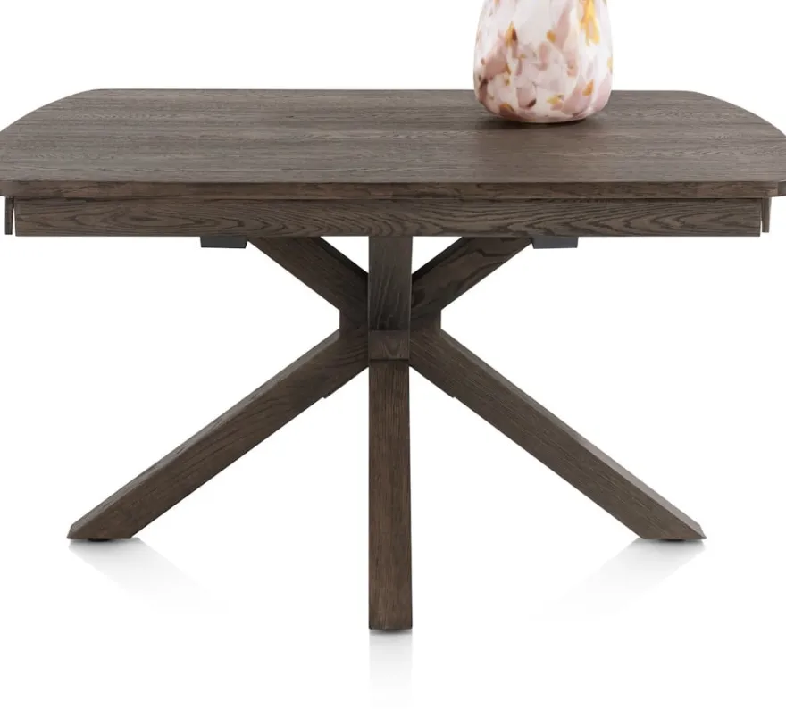 Nyon, uitschuiftafel 140 (+ 50) x 100 cm - Basalt