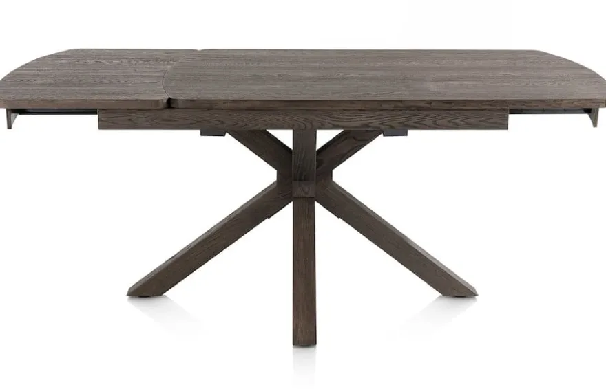 Nyon, uitschuiftafel 140 (+ 50) x 100 cm - Basalt
