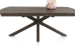 Nyon, uitschuiftafel 200 (+ 80) x 100 cm - Basalt