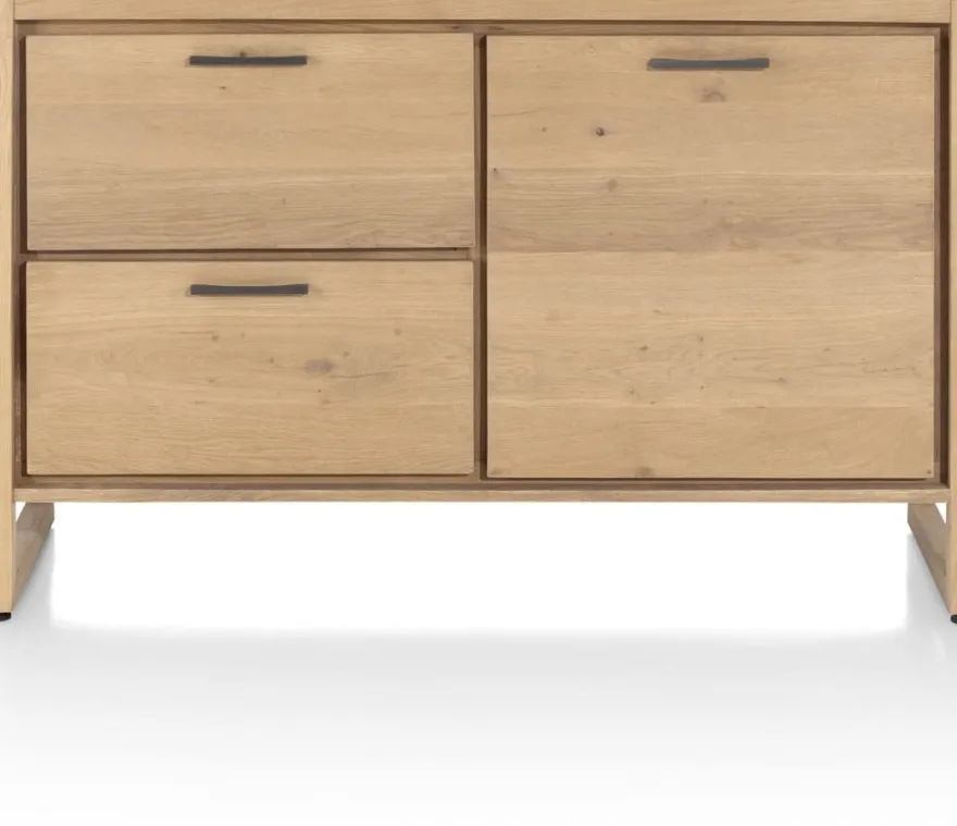 Nystead, onderkast 140 cm. - 1-deur + 2-laden