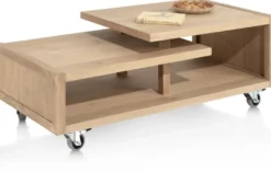 Nystead, salontafel 120 x 60 cm. inclusief pootjes + wieltjes