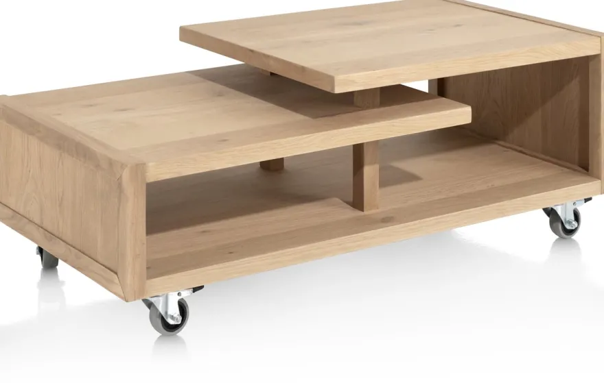 Nystead, salontafel 120 x 60 cm. inclusief pootjes + wieltjes