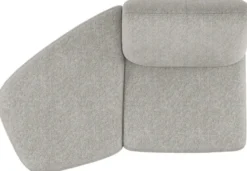 Olvera, curved ottomane - links