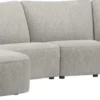 Olvera, longchair links - 1 zits zonder armen - triangel element met rug - curved ottomane rechts