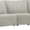 Olvera, 1 zits arm links - 1 zits zonder armen - triangel element met rug - curved ottomane rechts