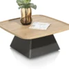 Oskar, salontafel 80 x 80 cm - HPL - natural