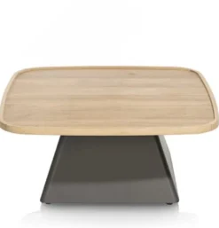 Oskar, salontafel 80 x 80 cm - HPL - natural