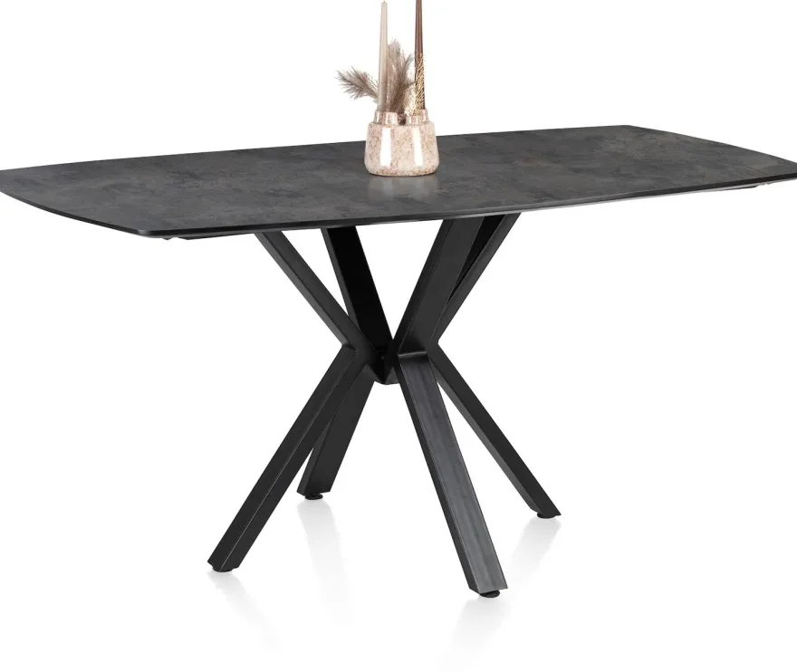 Palace, bartafel 180 x 110 cm - centrale poot (hoogte: 92 cm) - Antraciet