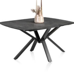 Palace, eetkamertafel rond 150 x 120 cm - centrale poot - Antraciet