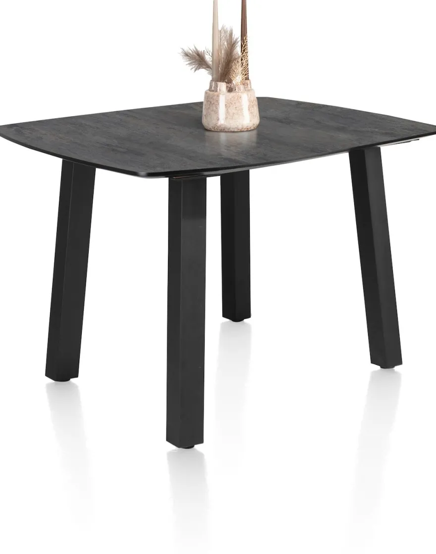 Palace, eetkamertafel rond 150 x 120 cm - 4-poten - Antraciet