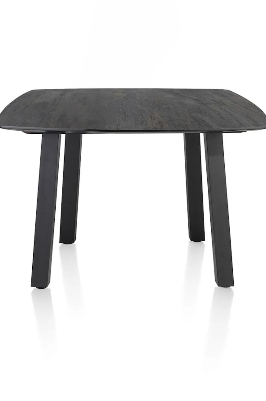 Palace, eetkamertafel rond 150 x 120 cm - 4-poten - Antraciet