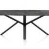 Palace, eetkamertafel 240 x 115 cm - centrale poot - Antraciet
