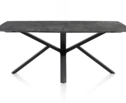 Palace, eetkamertafel 240 x 115 cm - centrale poot - Antraciet