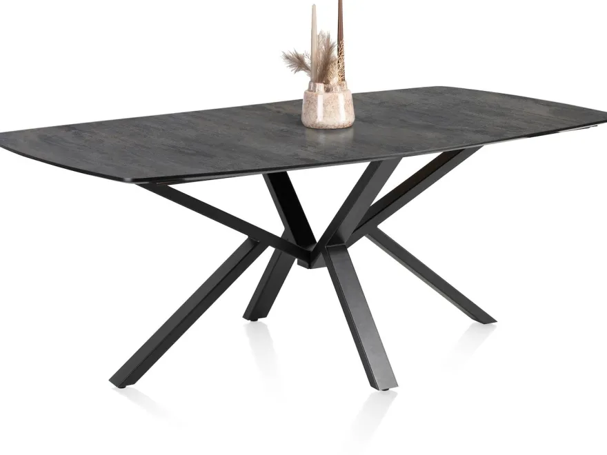 Palace, eetkamertafel 240 x 115 cm - centrale poot - Antraciet