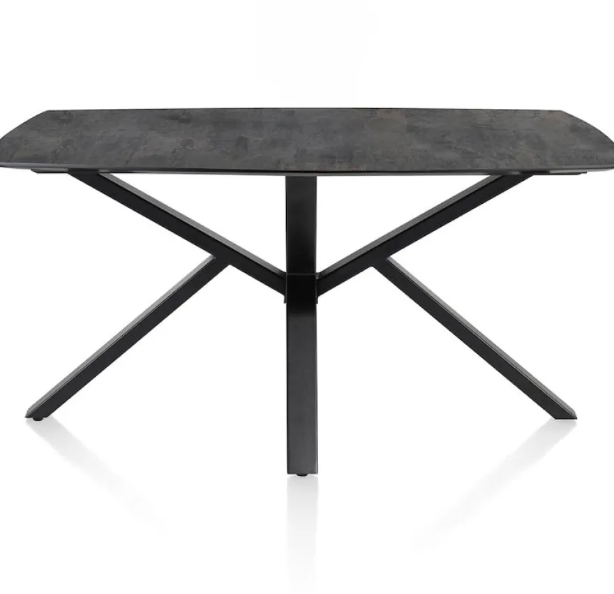 Palace, eetkamertafel 210 x 110 cm - centrale poot - Antraciet