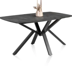 Palace, eetkamertafel 210 x 110 cm - centrale poot - Antraciet