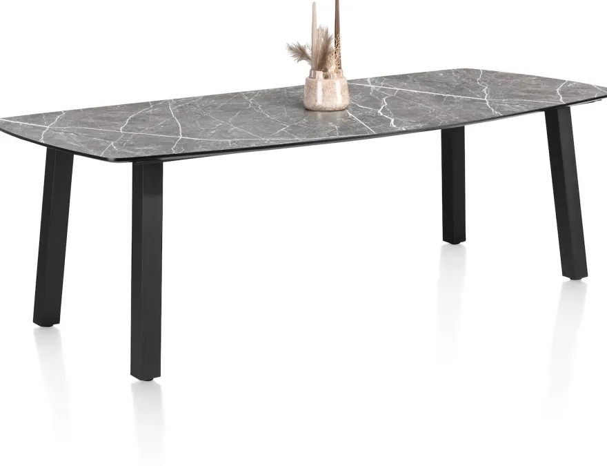 Palace, eetkamertafel 270 x 115 cm - 4-poten - Lichtgrijs