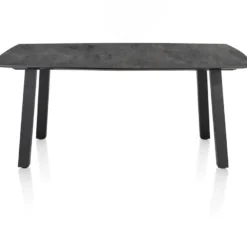 Palace, eetkamertafel 210 x 110 cm - 4-poten - Antraciet