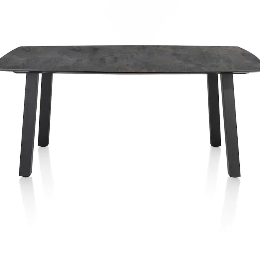 Palace, eetkamertafel 210 x 110 cm - 4-poten - Antraciet
