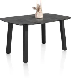 Palace, eetkamertafel 180 x 110 cm - 4-poten - Antraciet