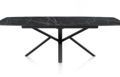 Palace, uitschuiftafel 190 (+ 60) x 110 cm - centrale poot - Onyx