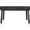 Palace, uitschuiftafel 190 (+ 60) x 110 cm - 4-poten - Onyx