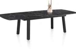 Palace, uitschuiftafel 190 (+ 60) x 110 cm - 4-poten - Onyx