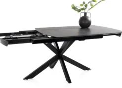 Pavalon, uitschuiftafel 140 (+ 50) x 100 cm - Antraciet