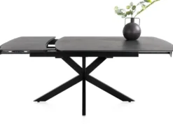 Pavalon, uitschuiftafel 140 (+ 50) x 100 cm - Antraciet