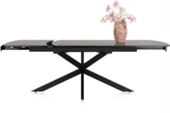 Pavalon, uitschuiftafel 170 (+ 60) x 100 cm - Antraciet